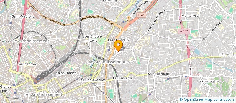 localisation de l'entreprise ENTREPRISE SUD BATIMENT à MARSEILLE
