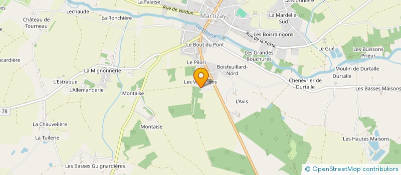 localisation de l'entreprise ENTREPRISE SULLY PERE ET FILS à MARTIZAY