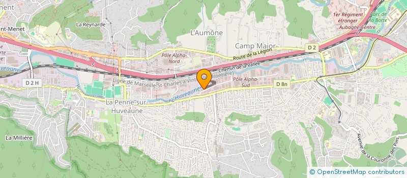 localisation de l'entreprise ENTREPRISE SZABO METALLERIE  LA PENNE-SUR-HUVEAUNE