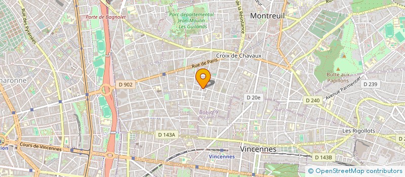localisation de l'entreprise ENTREPRISE T.A. à MONTREUIL