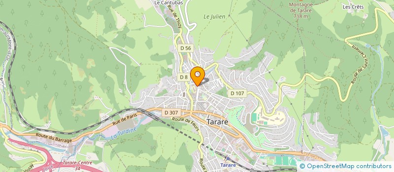 localisation de l'entreprise ENTREPRISE TARARIENNE DE BATIMENT  TARARE