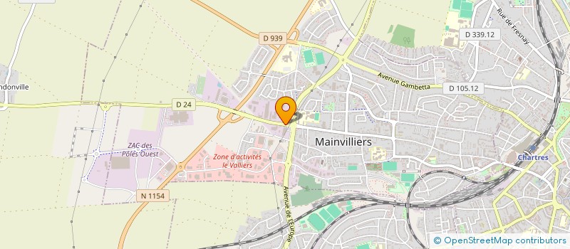 localisation de l'entreprise ENTREPRISE TARDIVEAU à MAINVILLIERS