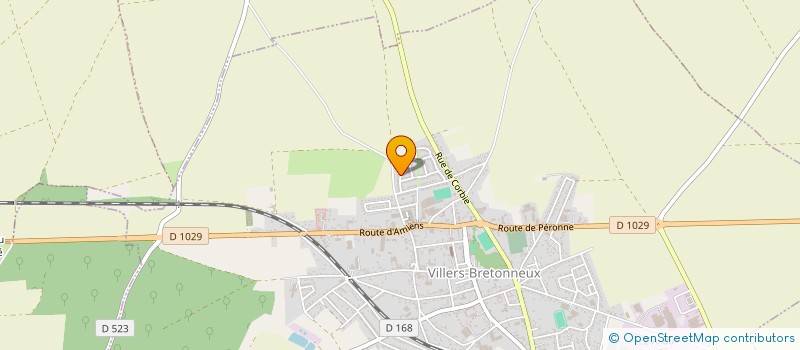 localisation de l'entreprise ENTREPRISE TECHNIQUE DU BATIMENT 80 à VILLERS-BRETONNEUX