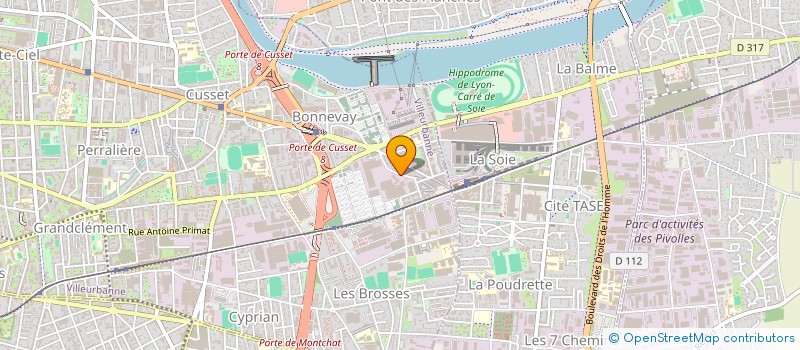 localisation de l'entreprise ENTREPRISE TECHNIQUE DU BETON LYONNAIS  VILLEURBANNE