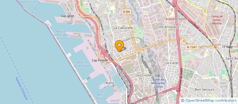 localisation de l'entreprise ENTREPRISE TELEPHONIQUE MERIDIONALE à MARSEILLE