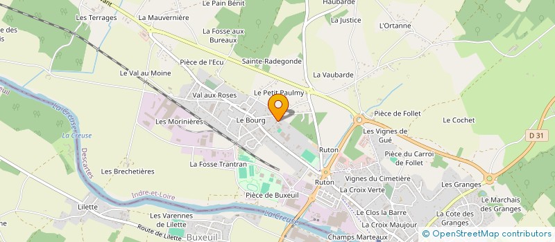 localisation de l'entreprise ENTREPRISE TERRASSIN à DESCARTES