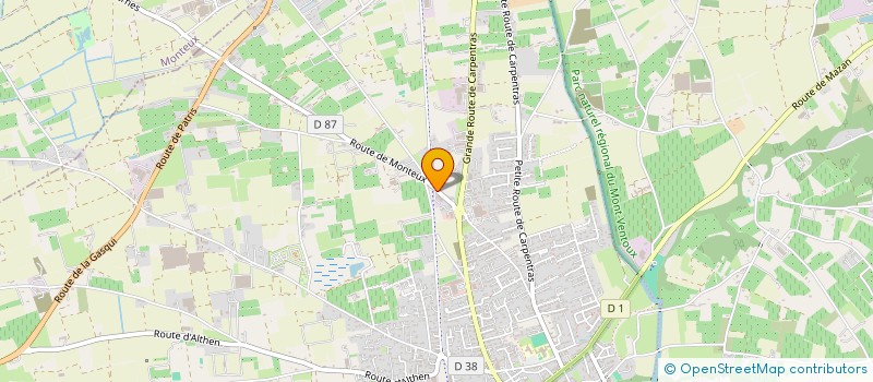 localisation de l'entreprise ENTREPRISE TESTUD FABRICE  PERNES-LES-FONTAINES