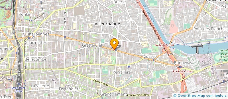 localisation de l'entreprise ENTREPRISE THERMOZ à VILLEURBANNE