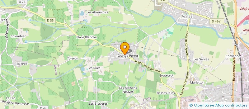 localisation de l'entreprise ENTREPRISE THEVENOT  ARNAS