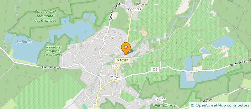 localisation de l'entreprise ENTREPRISE THIERRY BORDES  ARSAC