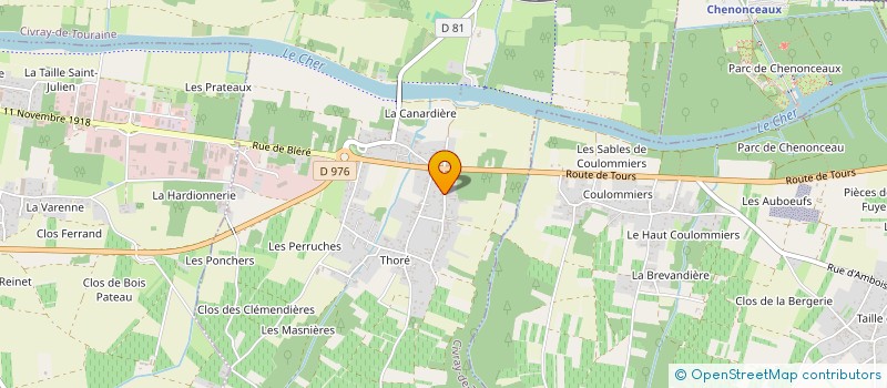 localisation de l'entreprise ENTREPRISE THIERRY GUIBOUT à CIVRAY-DE-TOURAINE