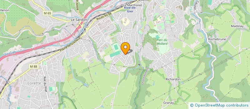 localisation de l'entreprise ENTREPRISE THINET  RIVE-DE-GIER