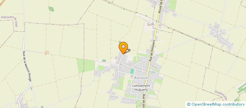 localisation de l'entreprise ENTREPRISE TINGAUD  ASCOUX