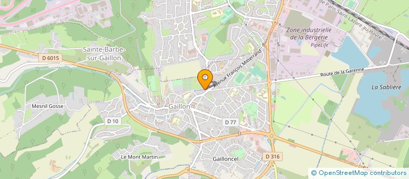 localisation de l'entreprise ENTREPRISE TOIT SERVICE à GAILLON