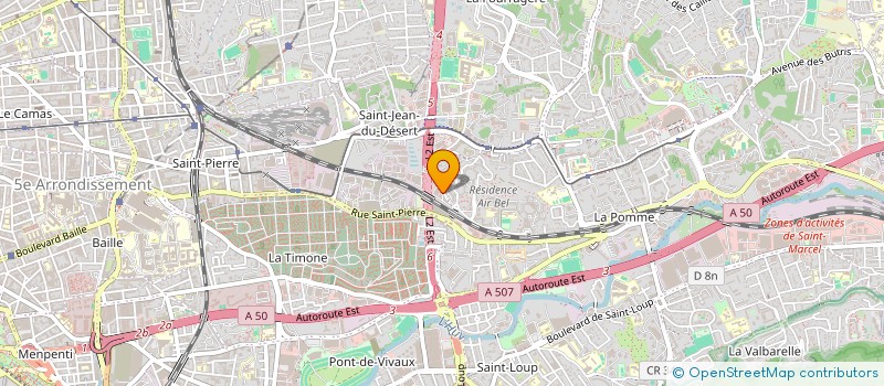 localisation de l'entreprise ENTREPRISE TONY DI MAMBRO  MARSEILLE