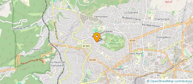 localisation de l'entreprise ENTREPRISE TOTEL à CLERMONT-FERRAND