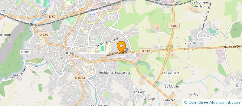 localisation de l'entreprise ENTREPRISE TOULLIER à VIRE-NORMANDIE