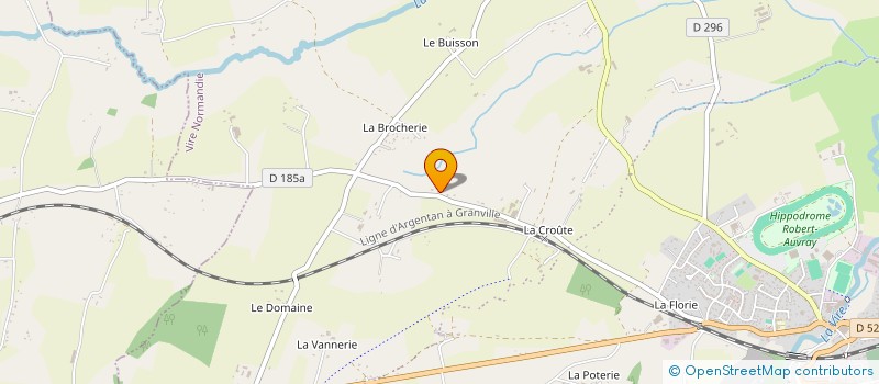 localisation de l'entreprise ENTREPRISE TOULLIER LEBAILLY à VIRE-NORMANDIE