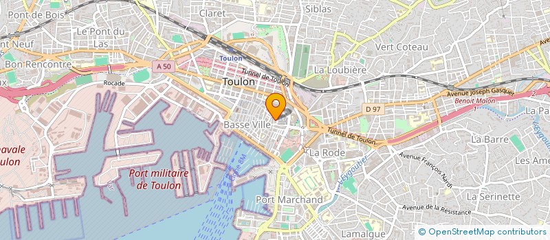 localisation de l'entreprise ENTREPRISE TOULONNAISE DE SERVICES  TOULON