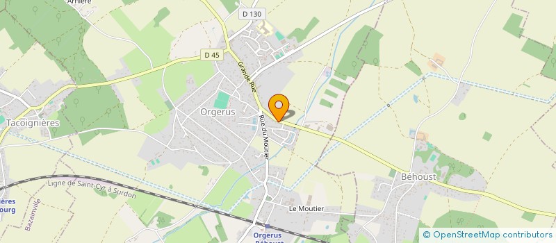 localisation de l'entreprise ENTREPRISE TOURAILLE FRERES  ORGERUS