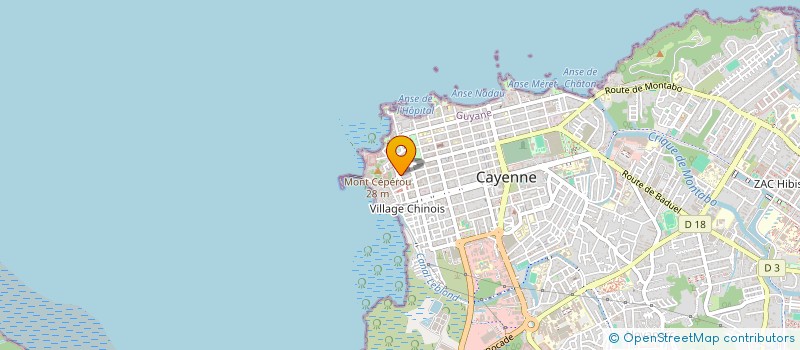 localisation de l'entreprise ENTREPRISE TOURISME AUTO LOCATION  CAYENNE