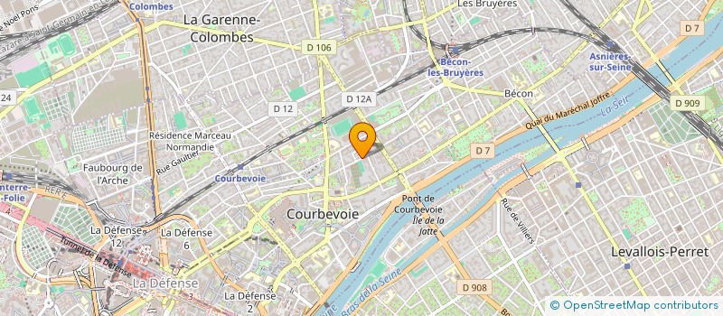 localisation de l'entreprise ENTREPRISE TOUS SERVICES à COURBEVOIE