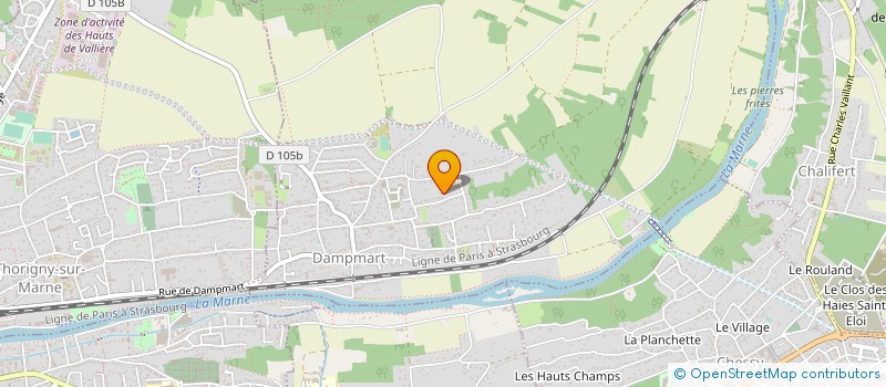 localisation de l'entreprise ENTREPRISE TOUTES ACTIVITES DE PLATRERIE à DAMPMART