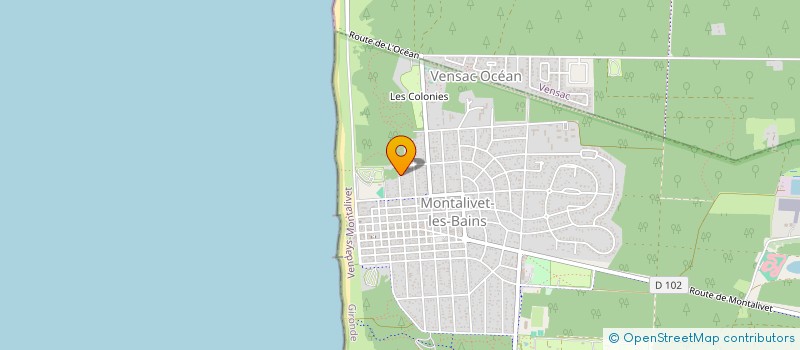 localisation de l'entreprise ENTREPRISE TRAIN DE L'INSERTION  VENDAYS-MONTALIVET