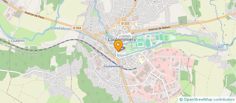 localisation de l'entreprise ENTREPRISE TRANSPORTS BONNISSE ET FILS à COULOMMIERS