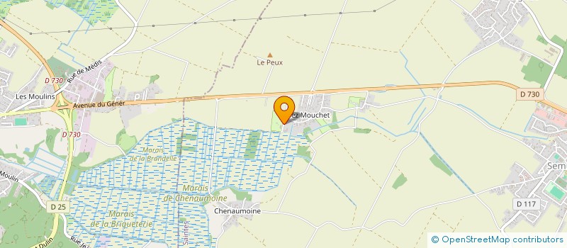 localisation de l'entreprise ENTREPRISE TRAVAUX AGRICOLES VBVHR  SEMUSSAC