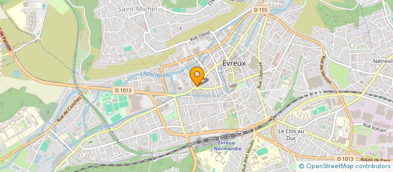 localisation de l'entreprise ENTREPRISE TRAVAUX BATIMENT RENOVATION à EVREUX