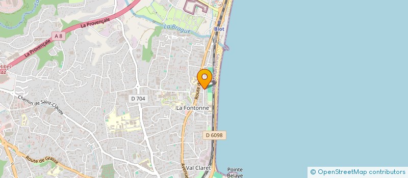 localisation de l'entreprise ENTREPRISE TRAVAUX HABITAT à ANTIBES