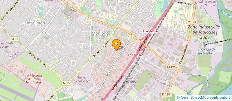 localisation de l'entreprise ENTREPRISE TRAVAUX PLATRERIE à TOULOUSE