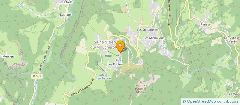 localisation de l'entreprise ENTREPRISE TRAVAUX PUBLICS DU VERCORS à SAINT-NIZIER-DU-MOUCHEROTTE