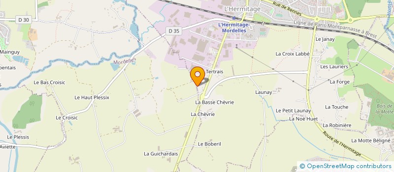 localisation de l'entreprise ENTREPRISE TRIFOR à L'HERMITAGE