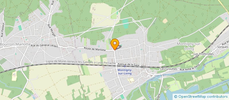 localisation de l'entreprise ENTREPRISE TRIPE à MONTIGNY-SUR-LOING