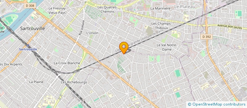 localisation de l'entreprise ENTREPRISE TRIVINI  HOUILLES