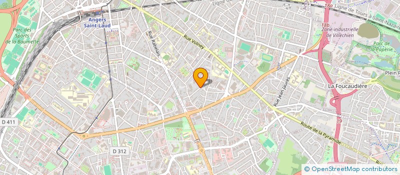 localisation de l'entreprise ENTREPRISE TROTTIER BRUCHE à ANGERS