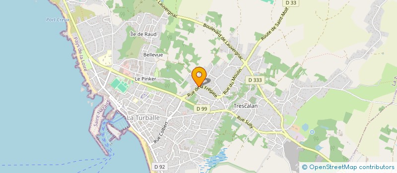 localisation de l'entreprise ENTREPRISE TUAL ALAIN  LA TURBALLE