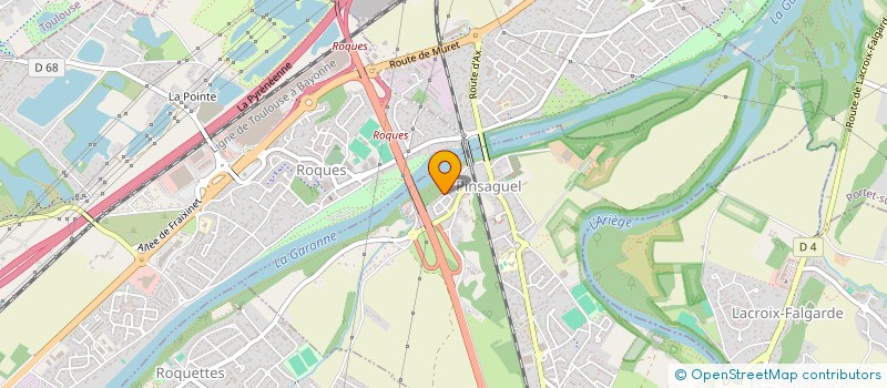 localisation de l'entreprise ENTREPRISE UBERTI  PINSAGUEL