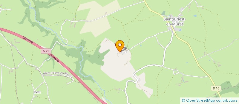 localisation de l'entreprise ENTREPRISE UNIPERSONNELLE A RESPONSABILITE LIMITEE LA FERME A CROUTET à SAINT-PRIEST-EN-MURAT
