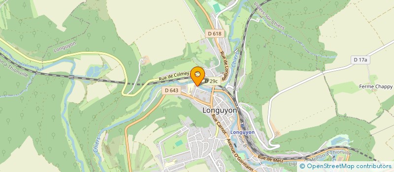 localisation de l'entreprise ENTREPRISE VAGLIO ET FILS à LONGUYON