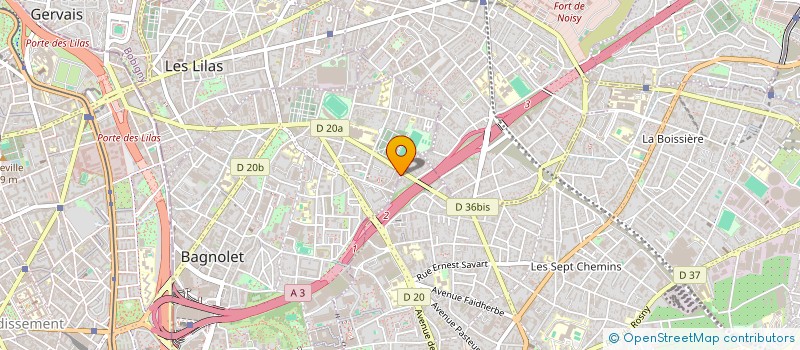 localisation de l'entreprise ENTREPRISE VALDOISIENNE D'EQUIPEMENT à BAGNOLET