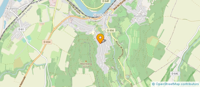 localisation de l'entreprise ENTREPRISE VALENTIN JEAN MARIE à SIERCK-LES-BAINS