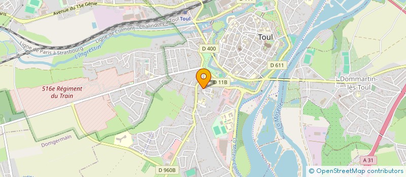 localisation de l'entreprise ENTREPRISE VALETTE à TOUL