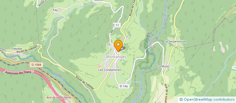 localisation de l'entreprise ENTREPRISE VALLET  MONTANGES