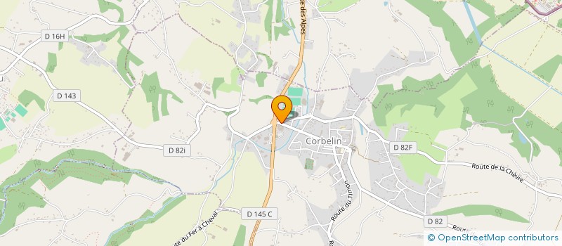 localisation de l'entreprise ENTREPRISE VALLIN  CORBELIN