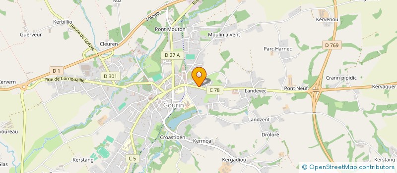 localisation de l'entreprise ENTREPRISE VALOMET à GOURIN