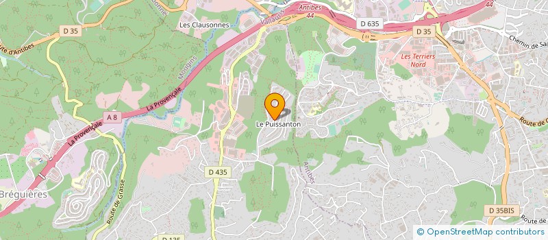 localisation de l'entreprise ENTREPRISE VANAUTRYVE RAPHAEL  VALLAURIS