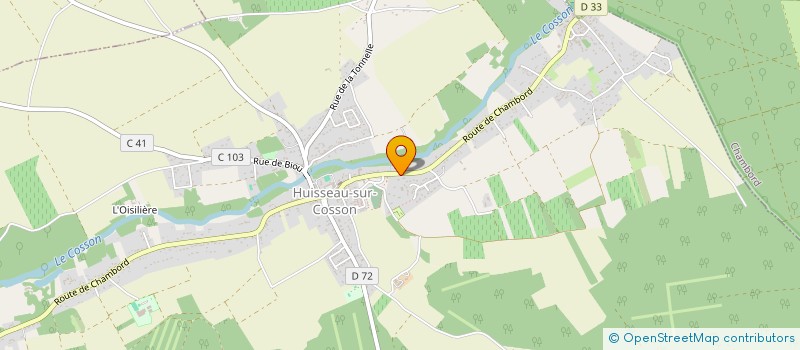 localisation de l'entreprise ENTREPRISE VANDELET  HUISSEAU-SUR-COSSON